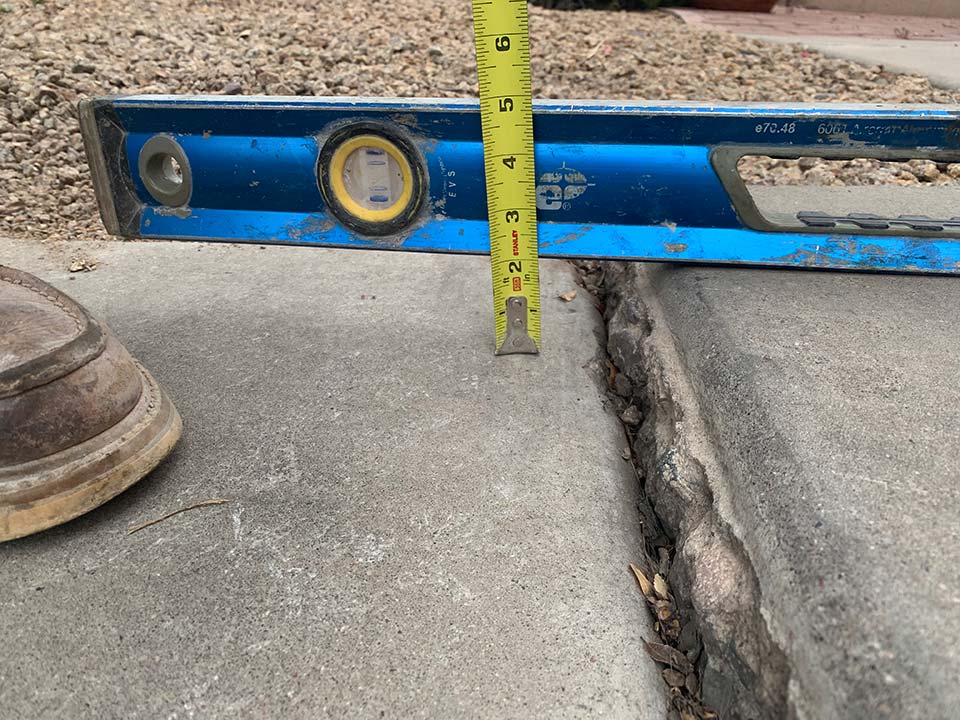 Sidewalk Lifting Repair